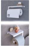 Metal İkili Set – Tuvalet Kağıtlık ve Kağıt Havlu Askısı | Modern Banyo ve Mutfak Düzenleyici