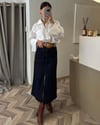 Tüm ÜrünlerHP104Yırtmaçlı Denim Etek