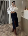Tüm ÜrünlerHP104Yırtmaçlı Denim Etek