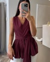 Tüm ÜrünlerHP49Masi kuşaklı bluz bordo