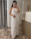 Tüm ÜrünlerHP78Dalga dokulu maxi Elbise