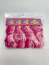 İTHAL PAKET LASTİK TOKA -  ORTA BOY RENKLİ -( 12X6 ADET )