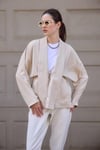 Bej Kraşlı Kimono