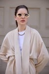 Bej Kraşlı Kimono