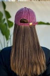 Bordo BB Nakışlı Eskitme Cap Şapka