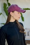 Bordo BB Nakışlı Eskitme Cap Şapka