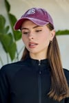 Bordo BB Nakışlı Eskitme Cap Şapka
