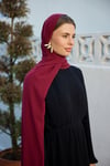 Bordo Şifon Şal