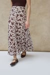 Cow Print Desen Godeli Etek