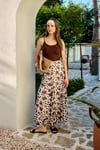 Cow Print Desen Godeli Etek