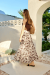 Cow Print Desen Godeli Etek