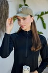 Hâki BB Nakışlı Eskitme Cap Şapka