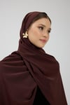 Kahverengi Kristal Krep Şal