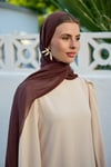 Kahverengi Şifon Şal
