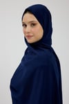 Lacivert Kristal Krep Şal