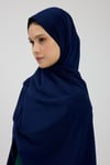 Lacivert Kristal Krep Şal
