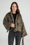Leopar Desenli Eva Ceket