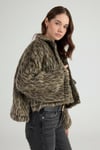 Leopar Desenli Eva Ceket