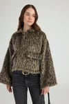 Leopar Desenli Eva Ceket