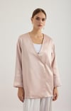 Pudra Saten Kimono Ceket