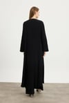 Siyah Pilise Detaylı Abaya