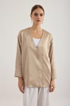Vizon Saten Kimono Ceket