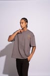 Erkek Oversize Academie Gri
