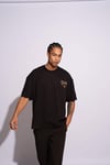 Erkek Oversize Academie Siyah