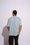 Erkek Oversize Ra Mavi