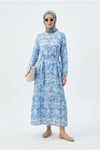 25YT963 Arm Trend Elbise-Mavi