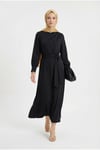 26YT904 Arm Trend Elbise-Siyah