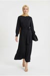 26YT904 Arm Trend Elbise-Siyah