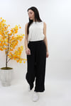 Beli Lastikli Pantolon 25YT209 - Siyah