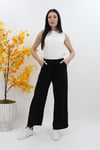 Beli Lastikli Pantolon 25YT209 - Siyah