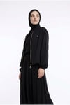Ceketi Broş Detaylı Şifon Etekli İkili Takım Siyah 26YT649