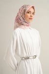 Çiçek Desenli Saf İpek Sura Eşarp 9347D 85