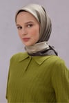 DEGRADE DESEN İPEK EŞARP 4224D (TWILL) HAKİ - 35