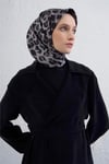 Klasik Desenli Saf İpek Twill Eşarp 9425D 51