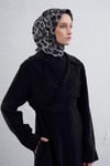Klasik Desenli Saf İpek Twill Eşarp 9425D 51