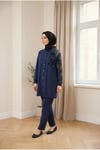MODAL LEOPAR KAP PANTOLON TAKIM-Lacivert