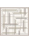 Obje Desenli Saf İpek Twill Eşarp 9407D 37