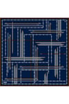 Obje Desenli Saf İpek Twill Eşarp 9407D 54