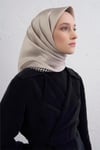 Saf İpek Sura Eşarp 9443D 01