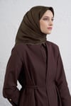 Soyut Desenli Saf İpek Twill Eşarp 9415D 32