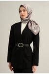 Sura Ipek Eşarp 9326-81 Gri Karışık Desen
