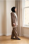 TENCEL KAP & COTON PANTOLON & PENYE İÇLİK - ÜÇLÜ TAKIM-Çikolata