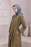 Tivil Saf İpek Eşarp IST 4222 - 59 Mor Etnik Desen