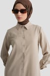 Tunik Elbise Bej