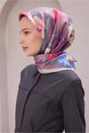 Twill İpek Eşarp - 4219-56 Lavanta