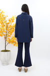 Zımba Detaylı Denim Tunik - İndigo